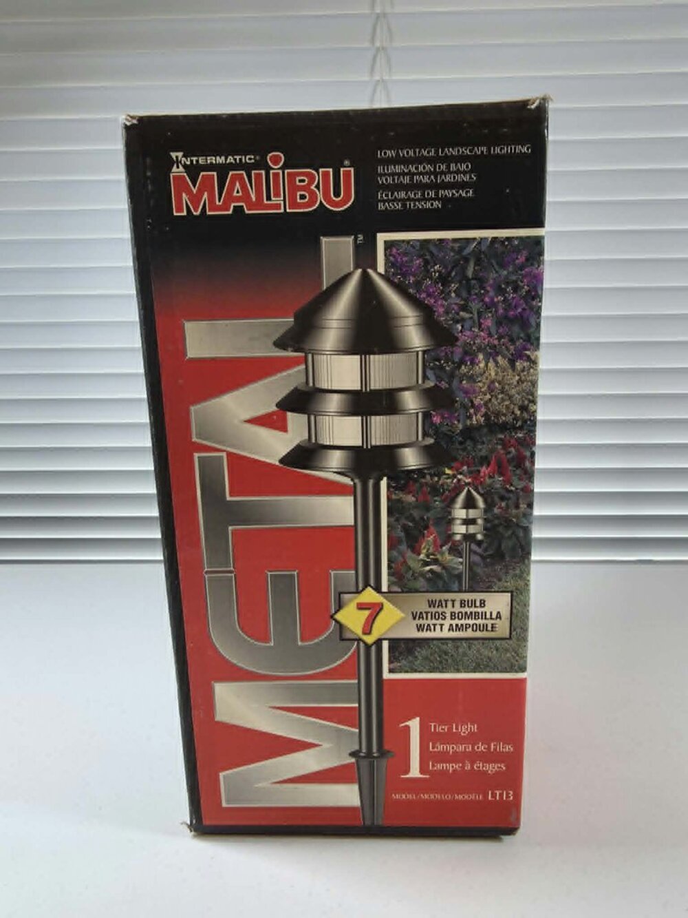 MALIBU INTERMATIC LOW VOLTAGE LANDSCAPE LIGHT LT13 BLACK METAL NO BULB NEW